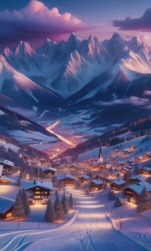 Winter Time Village iPhone Wallpaper iPhone Wallpapers