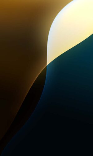 iOS18 Yellow Dark iPhone Wallpapers